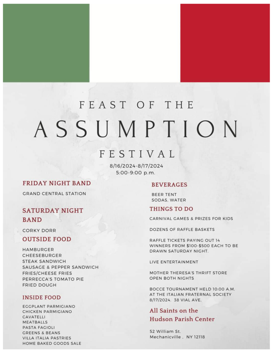 Events The Official site of the MechanicvilleStillwater Area